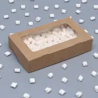 Контейнер навынос, с окном, крафт, МИКС, 20×12×4 см