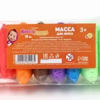 Воздушный пластилин &laquo;Маша и Медведь&raquo;, 12 цветов