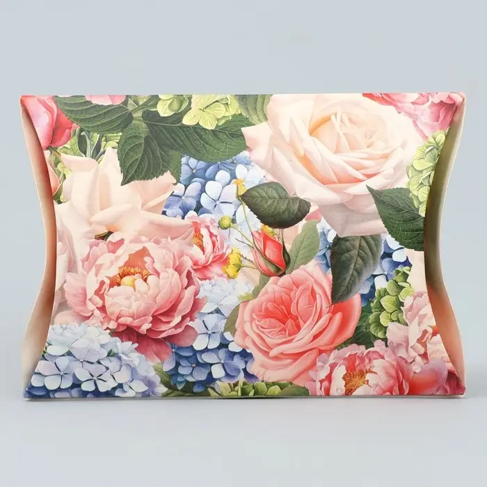 Коробка подарочная складная фигурная, упаковка, «Яркие цветы», 11 х 8 х 2 см Коробка подарочная складная фигурная, упаковка, «Яркие цветы», 11 х 8 х 2 см