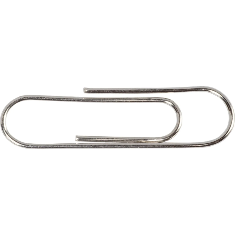 Скрепки Attache никелированные, 28 мм, негофрированные, 100 шт/уп