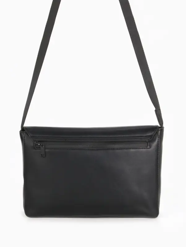 Сумка женская мессенджер на магните, 28&times;6&times;18 см, чёрный