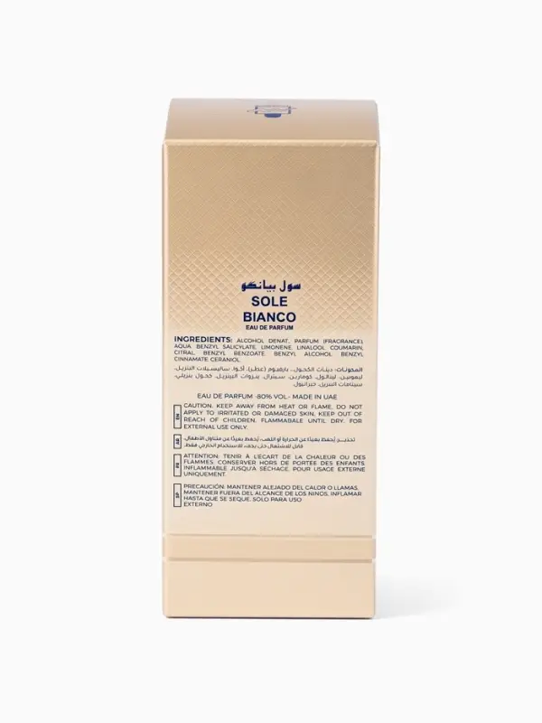 Парфюмерная вода унисекс Milestone SOLE BIANCO, 35 мл (мотив TOM FORD EAU DE SOLEIL BLANC)