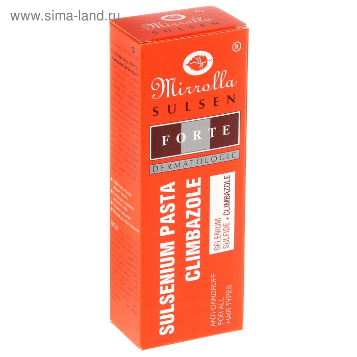 Паста Mirrolla  Паста Mirrolla "Сульсен Форте" 2% с климбазолом, 75 мл