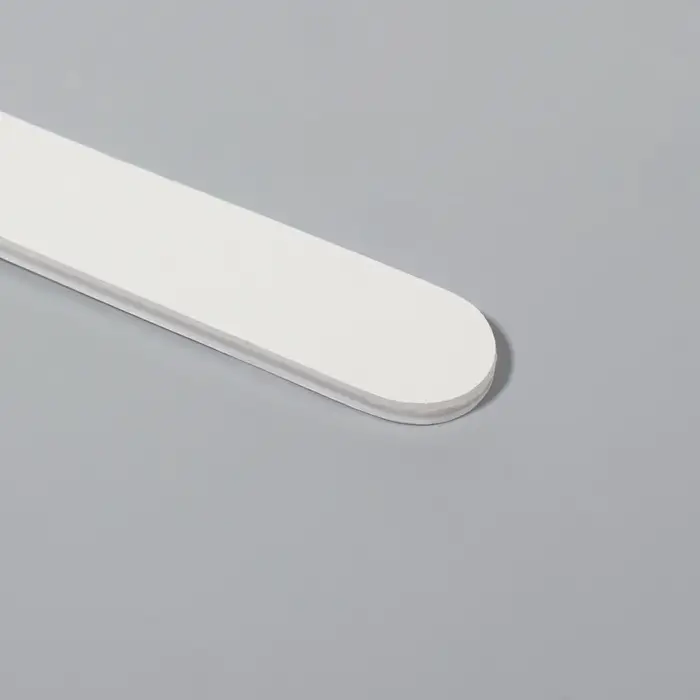 Пилка для ногтей, прямая, 200/240 грит, 18 см, белая