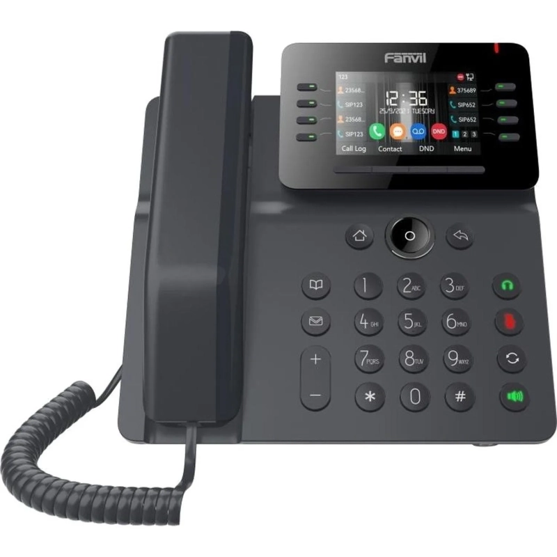 IP-телефон Fanvil V64 Enterprise, 12 SIP, 3.5' color LCD, Opus+IPV6