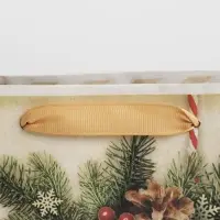 Пакет подарочный новогодний крафтовый «Поздравляю с Новым годом!», ML 23 х 27 х 8 см Пакет подарочный новогодний крафтовый «Поздравляю с Новым годом!», ML 23 х 27 х 8 см