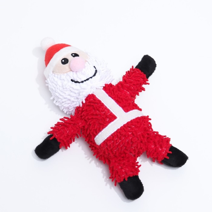 Игрушка мягкая для собак  Игрушка мягкая для собак "Дед мороз" с пищалкой, 26 х 15 см