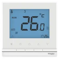 Термостат ATLASDESIGN электронный теплого пола с датчиком от +5 до +35C 16A в сборе белый