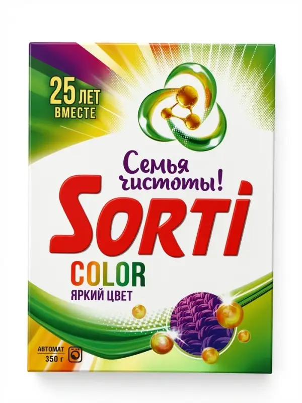 Стиральный порошок Sorti Color, автомат, 350 г