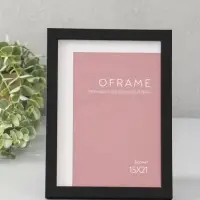 Фоторамка для фото 15х21 см "Oframe", пластик, чёрный, (пластик экран)