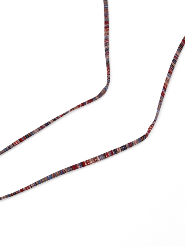 Шнурок для очков на шею 70 см, красный с узором Шнурок для очков на шею 70 см, красный с узором