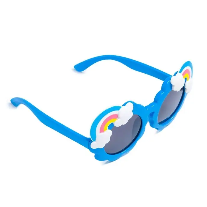 Очки солнцезащитные детские Мастер К, поляризационные, UV 400, линза 4×4 см, дужка 13.5 см, ширина 13 см, синие Очки солнцезащитные детские Мастер К, поляризационные, UV 400, линза 4×4 см, дужка 13.5 см, ширина 13 см, синие