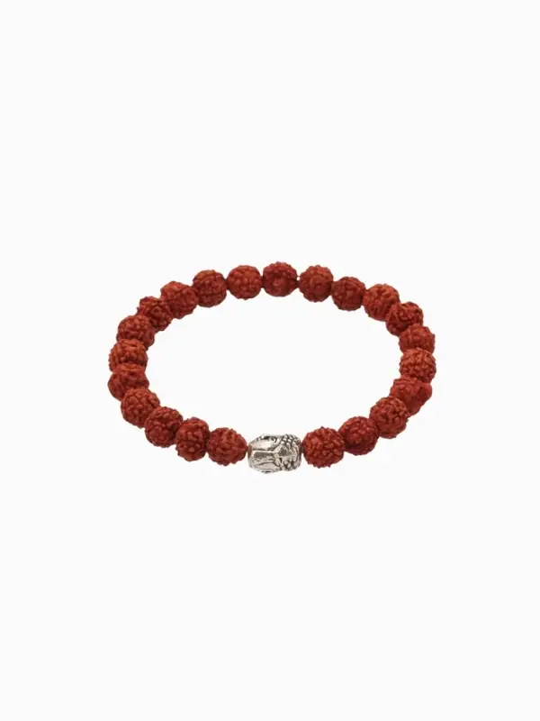 Браслет  Браслет "Будда" рудракша, длина 18 см