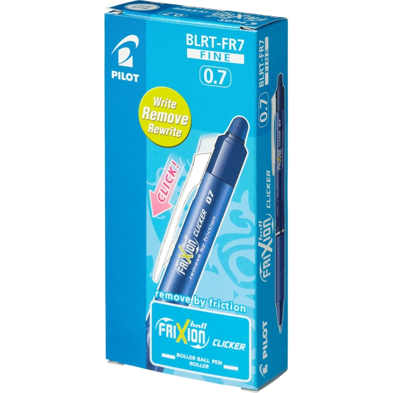 Ручка гелевая PILOT BLRT-FR7 Frixion Clicker автомат синий ст. Япония,пак