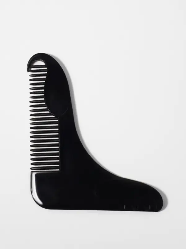 Расчёска - гребень для усов и бороды, 12×10 см, чёрная Расчёска - гребень для усов и бороды, 12×10 см, чёрная