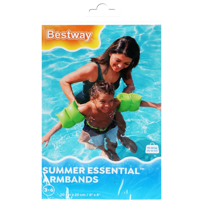 Нарукавники для плавания, 20 х 20 см, 3-6 лет, цвет МИКС, 32005 Bestway Нарукавники для плавания, 20 х 20 см, 3-6 лет, цвет МИКС, 32005 Bestway