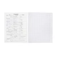 Тетрадь 48 листов в клетку &laquo;Приключения кота Пирожка&raquo; ГЕОМЕТРИЯ, обложка мелованная бумага, с интерактивным справочником, блок офсет