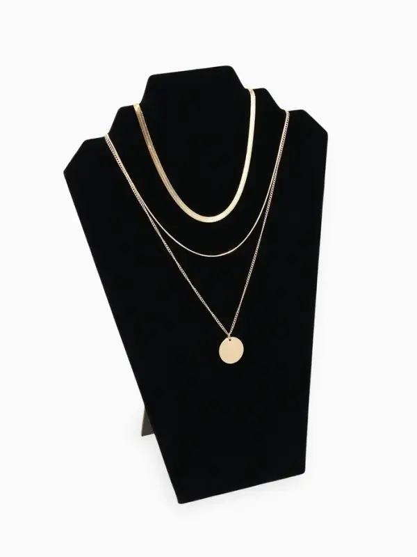 Бюст для украшений QF, 21&times;11&times;31 см, h=31 см, чёрный