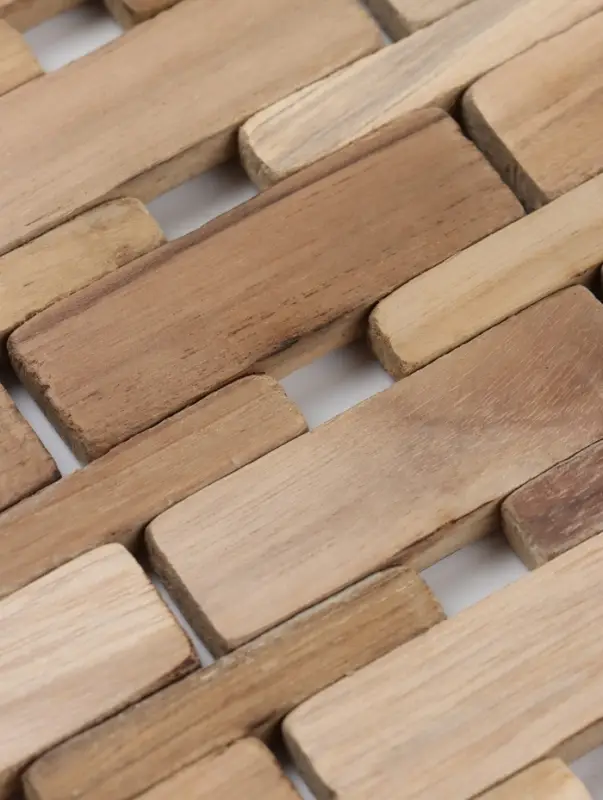 Коврик из тикового дерева, 30&times;20&times;0.7 см