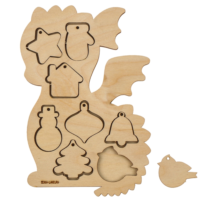 Набор для творчества. Роспись по дереву «Дракон» Набор для творчества. Роспись по дереву «Дракон»