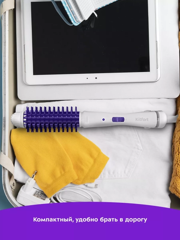 Выпрямитель для волос "2 в 1" КТ-3262 - 55 Вт
