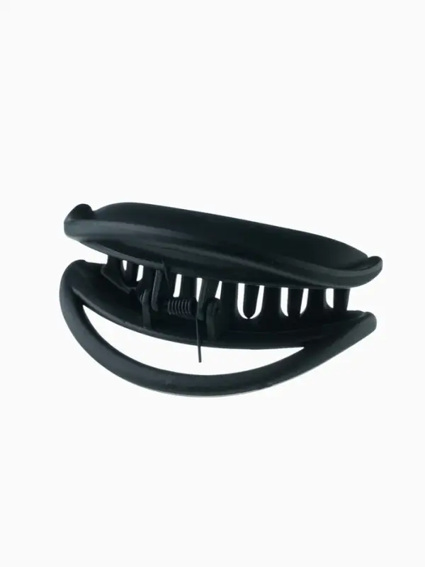 Крабик для волос &laquo;Матовый&raquo;, классика дуга люкс, 8.5 см, чёрный