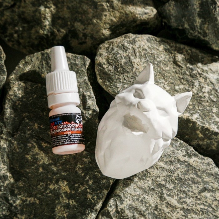 Ароматизатор в дефлектор керамический Волк, Grand Caratt + аромамасло Ароматизатор в дефлектор керамический Волк, Grand Caratt + аромамасло