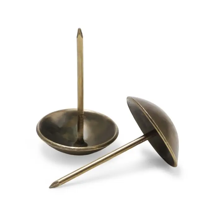 Гвозди ТУНДРА, декоративные, обивочные, 25&times;39 мм, бронза, 100 шт.