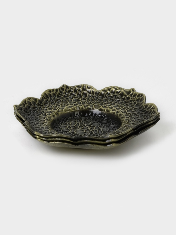 Подставка для чашек и благовоний для чайной церемонии, набор 3 штуки, 9.6 х 1.3 см