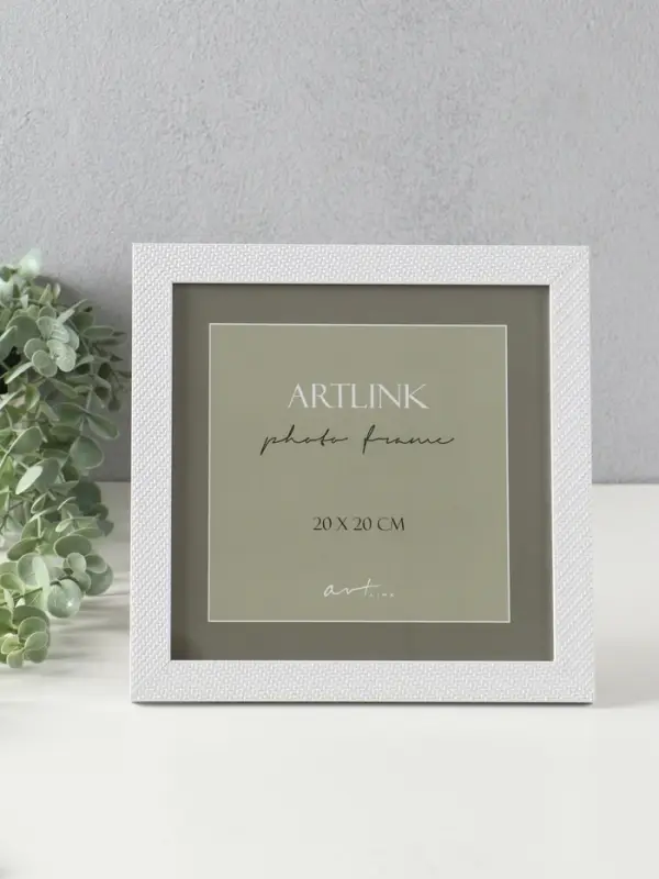 Фоторамка для фото 20х20 см, пластик Lucy, белый