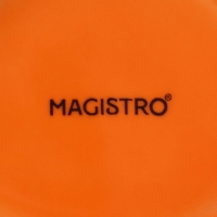 Салатник фарфоровый Magistro «Церера», 440 мл, 15,3×13 см, цвет оранжевый