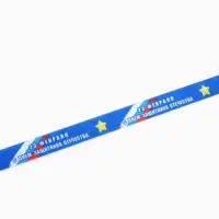 Лента атласная &laquo;С Днём защитника Отечества&raquo;, 2.5 см &times; 22.5 (&plusmn; 1) м, синяя