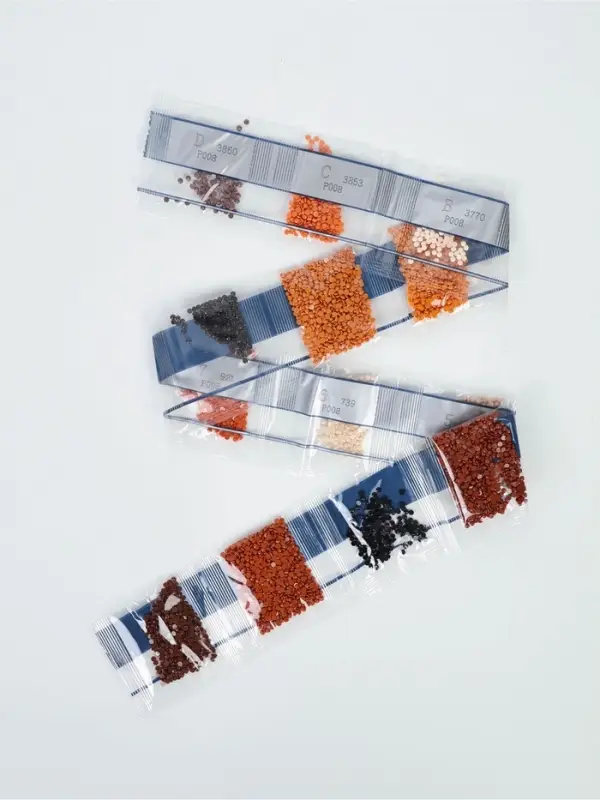 Алмазная мозаика с полным заполнением на холсте &laquo;Лев&raquo;, 15&times;21 см