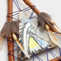 Панно "Вождь" 30х3х60 см