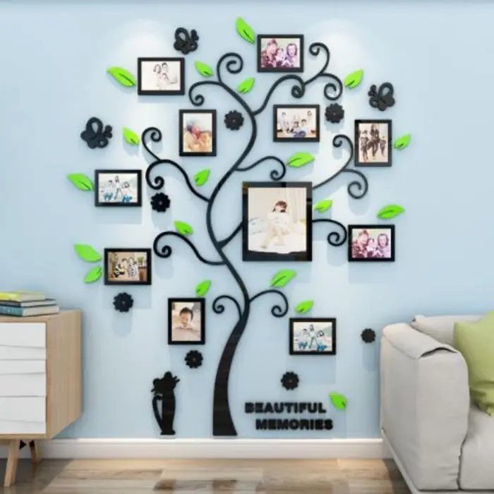 Наклейка интерьерная с фоторамками TAKE IT EASY, декор настенный, панно на стену 190&times;156 см