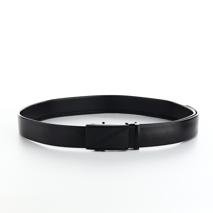 Ремень мужской, ширина 3,5 см, пряжка автомат, цвет чёрный Ремень мужской, ширина 3,5 см, пряжка автомат, цвет чёрный