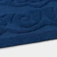 Коврик придверный Доляна &laquo;Восточная сказка&raquo;, влаговпитывающий, без окантовки, 40&times;60 см, синий