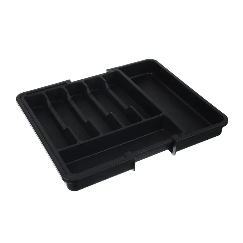 Лоток для столовых приборов тм VETTA, раздвигающийся, 37х33 см, пластик