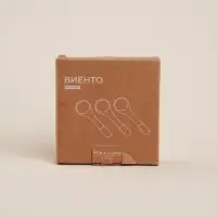 Набор чайных ложек SL Home &laquo;Виенто&raquo;, 10.5&times;2.8 см, 3 шт., керамика, бежевый