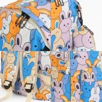 Рюкзак школьный &laquo;Зайки&raquo;, с пеналом, 29&times;12&times;41 см, разноцветный