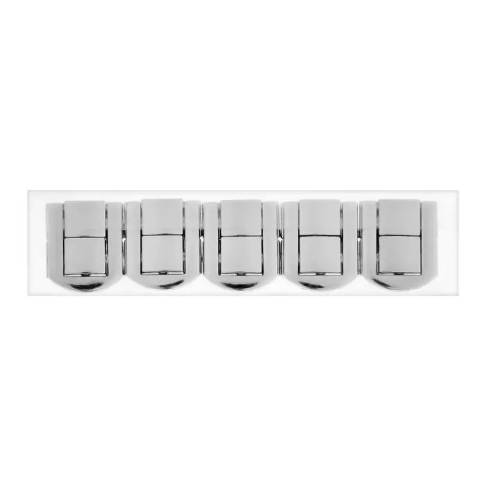 Замок-защелка на ящик ZM01, 2,5х2 см, цвет хром, 4 шт