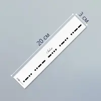 Переводная тату на тело чёрная «Браслет. Люблю. Азбука Морзе», 20×3 см