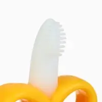 Набор силиконовых прорезывателей для зубов «Банан, погремушка», 2 шт., Крошка Я