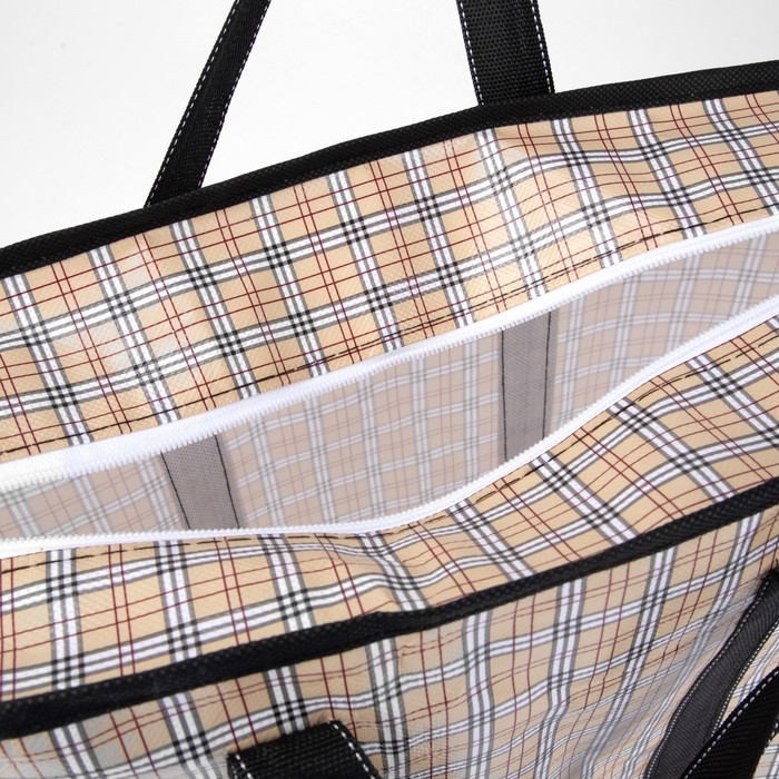 Сумка хозяйственная на молнии, 19 л, цвет бежевый Сумка хозяйственная на молнии, 19 л, цвет бежевый