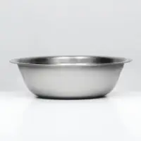 Миска металлическая эконом, 0,5 л, 17 х 5 см