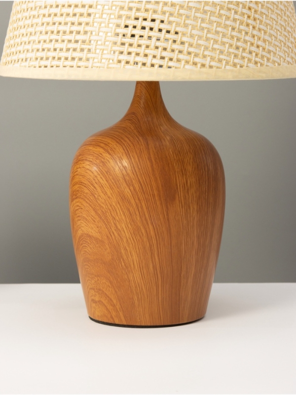 Настольная лампа Настольная лампа "ЭКО" 1х40Вт Е27 светлое дерево 25х25х39,5см