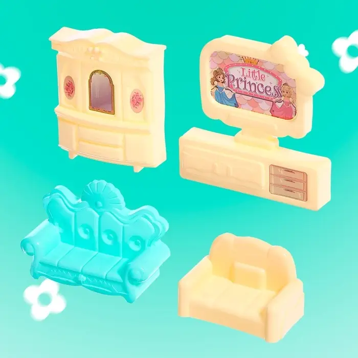 Кукольный домик &laquo;Сказочная жизнь&raquo; с куклой, питомцем и аксессуарами, свет, 19 см