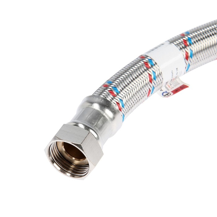 Подводка гибкая для воды AQUALINE "Гигант", внутренняя/внутренняя резьба 1", угловая, 60 см