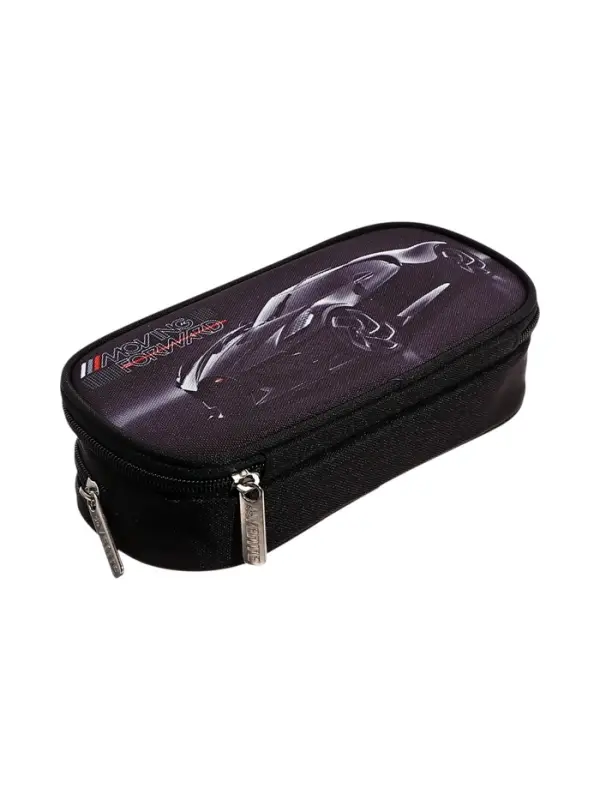 Пенал - футляр deVENTE Luxury Car, 95&times;220&times;70 мм, мягкий, на молнии, 1 отделение, текстиль, чёрный