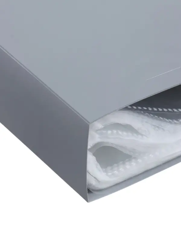 Папка с 100 вкладышами А4, 700 мкм, Calligrata, текстура &laquo;песок&raquo;, корешок 40 мм, серая